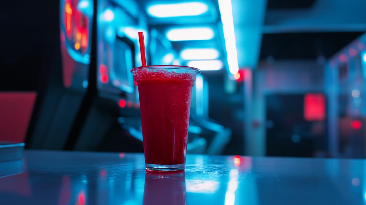 Cover for Don't EVER Taste the RED Drink - Creepy Texting Story