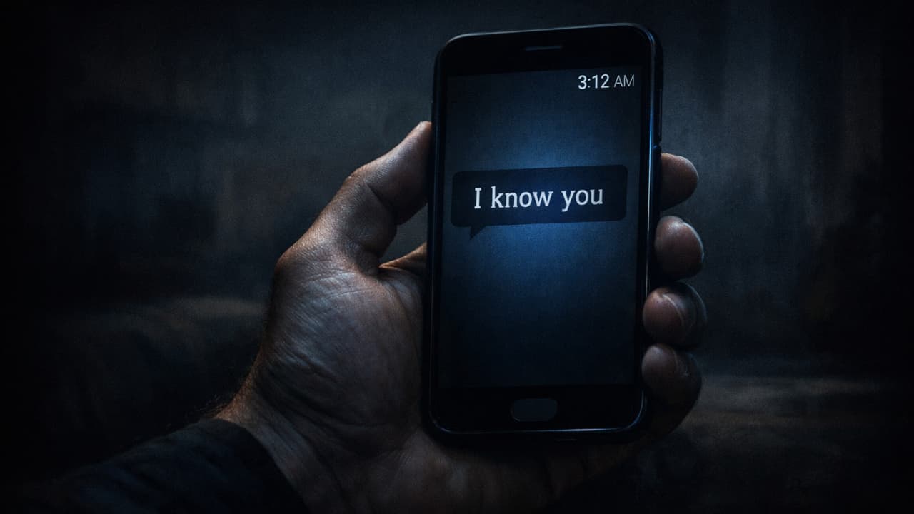 Text thumbnail with title: My Phone Only Pings At 3:12am 😨